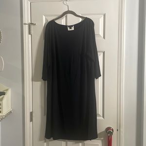 EUC 2X J. Jill Black and White Wearever Collection Dress